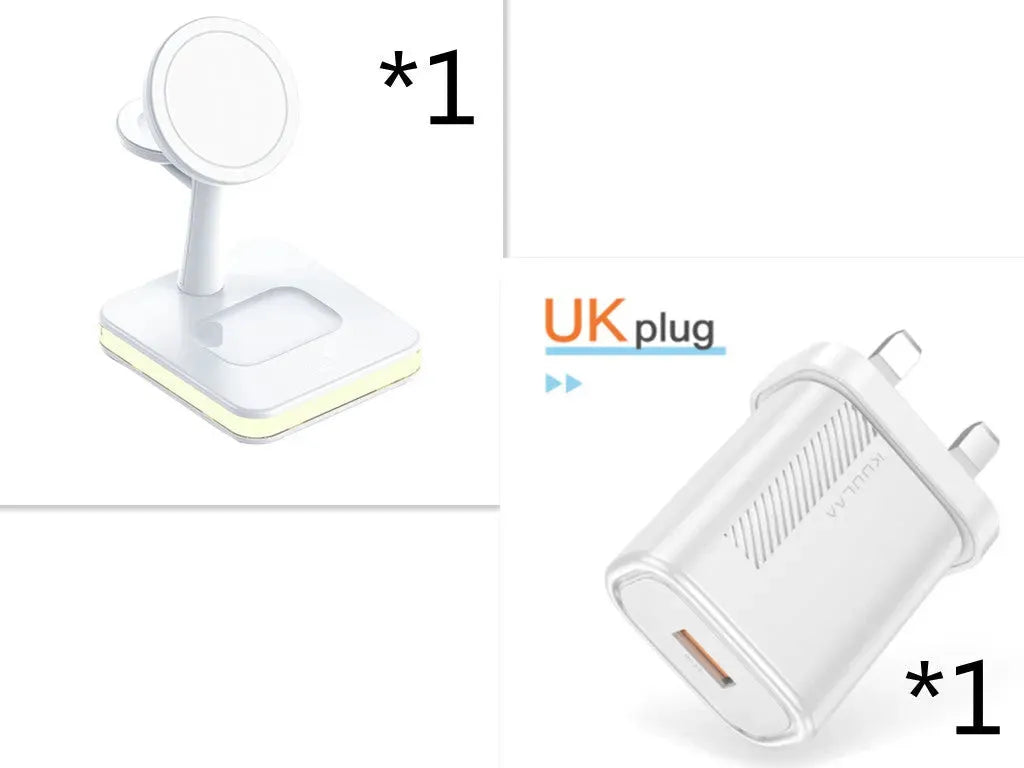 New Three-in-one Wireless Charger Magnetic Bracket - Bellarte Enchanté New Three-in-one Wireless Charger Magnetic Bracket
