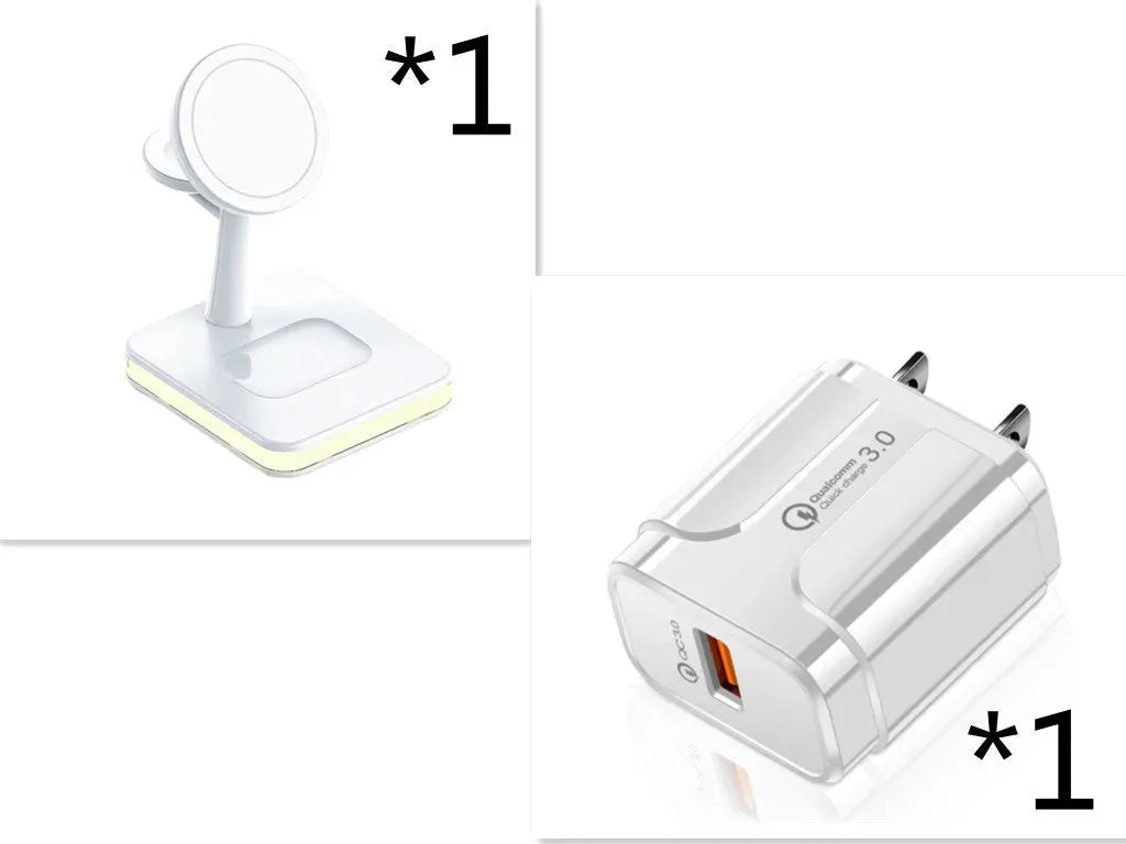 New Three-in-one Wireless Charger Magnetic Bracket - Bellarte Enchanté New Three-in-one Wireless Charger Magnetic Bracket