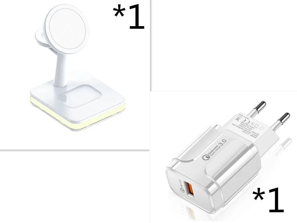 New Three-in-one Wireless Charger Magnetic Bracket - Bellarte Enchanté New Three-in-one Wireless Charger Magnetic Bracket