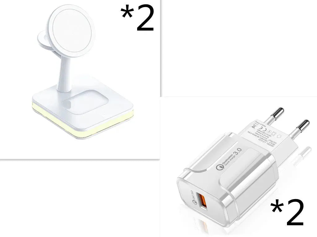 New Three-in-one Wireless Charger Magnetic Bracket - Bellarte Enchanté New Three-in-one Wireless Charger Magnetic Bracket
