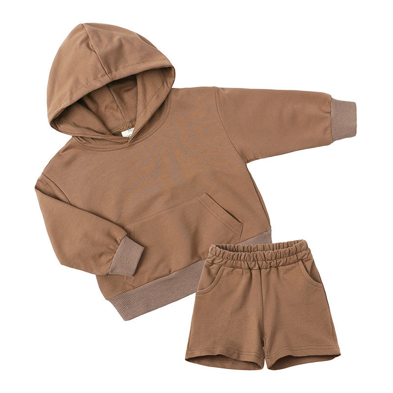 New Two-piece Children's Long-sleeved Sweater Shorts - Bellarte Enchanté New Two-piece Children's Long-sleeved Sweater Shorts