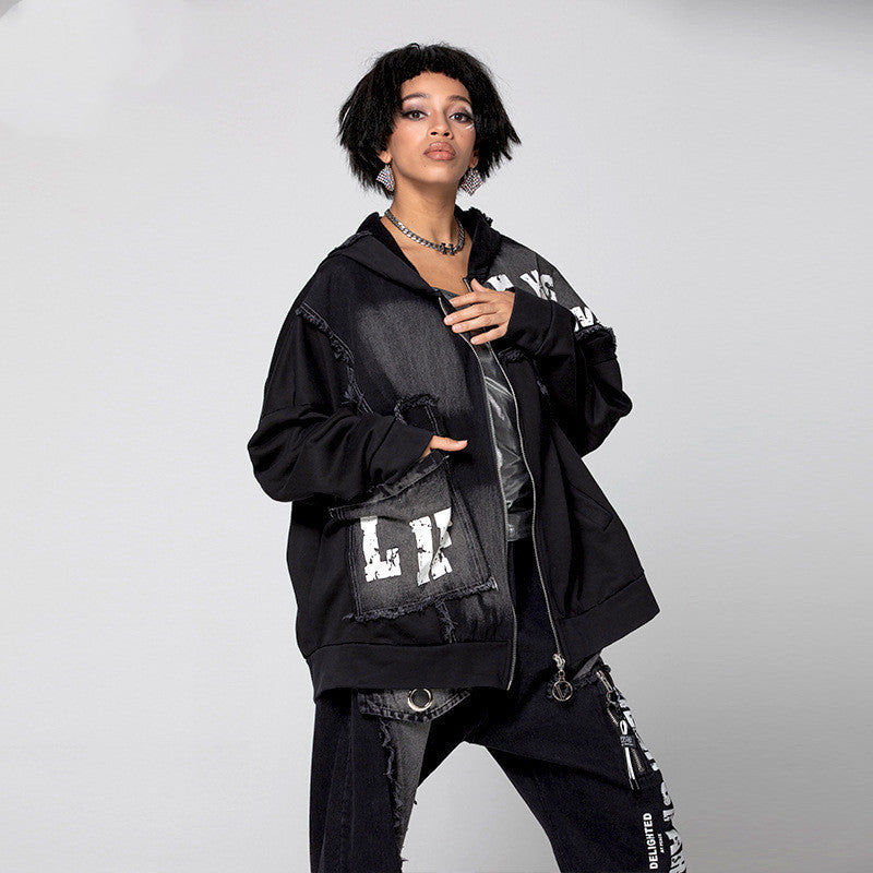 New Women's Denim Jacket Cotton Hong Kong Style - Bellarte Enchanté New Women's Denim Jacket Cotton Hong Kong Style