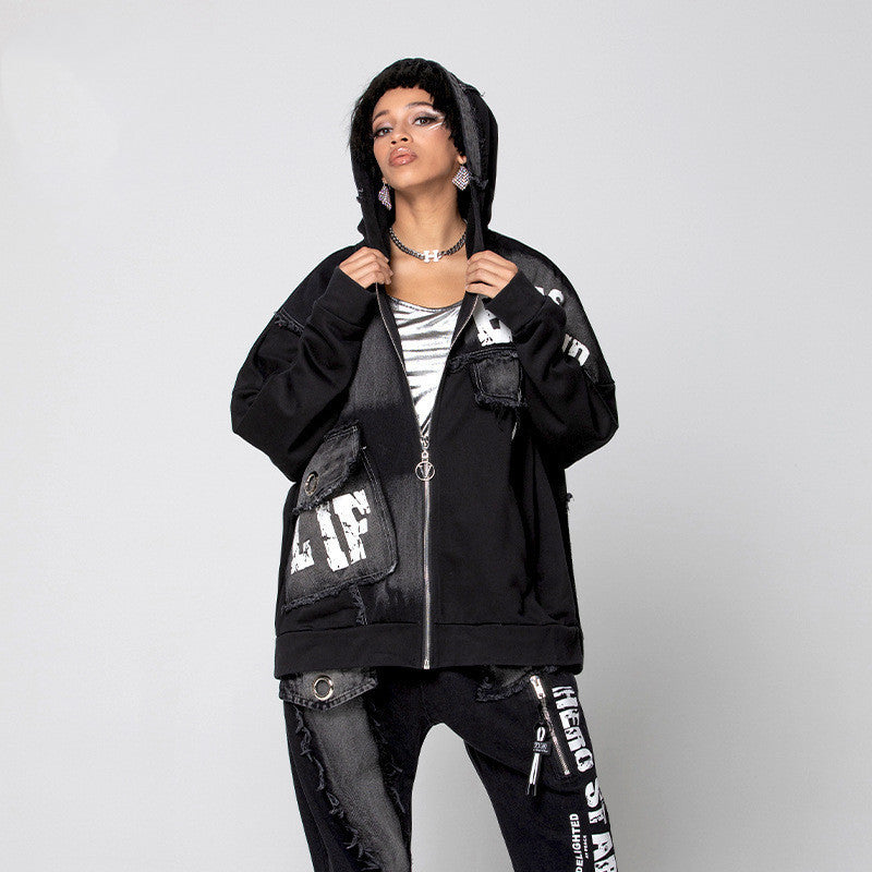 New Women's Denim Jacket Cotton Hong Kong Style - Bellarte Enchanté New Women's Denim Jacket Cotton Hong Kong Style