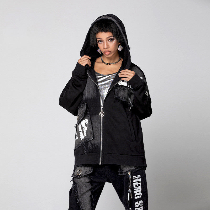 New Women's Denim Jacket Cotton Hong Kong Style - Bellarte Enchanté New Women's Denim Jacket Cotton Hong Kong Style