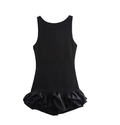 New Women's Fashion White Sleeveless Short Frill Dress - Bellarte Enchanté New Women's Fashion White Sleeveless Short Frill Dress