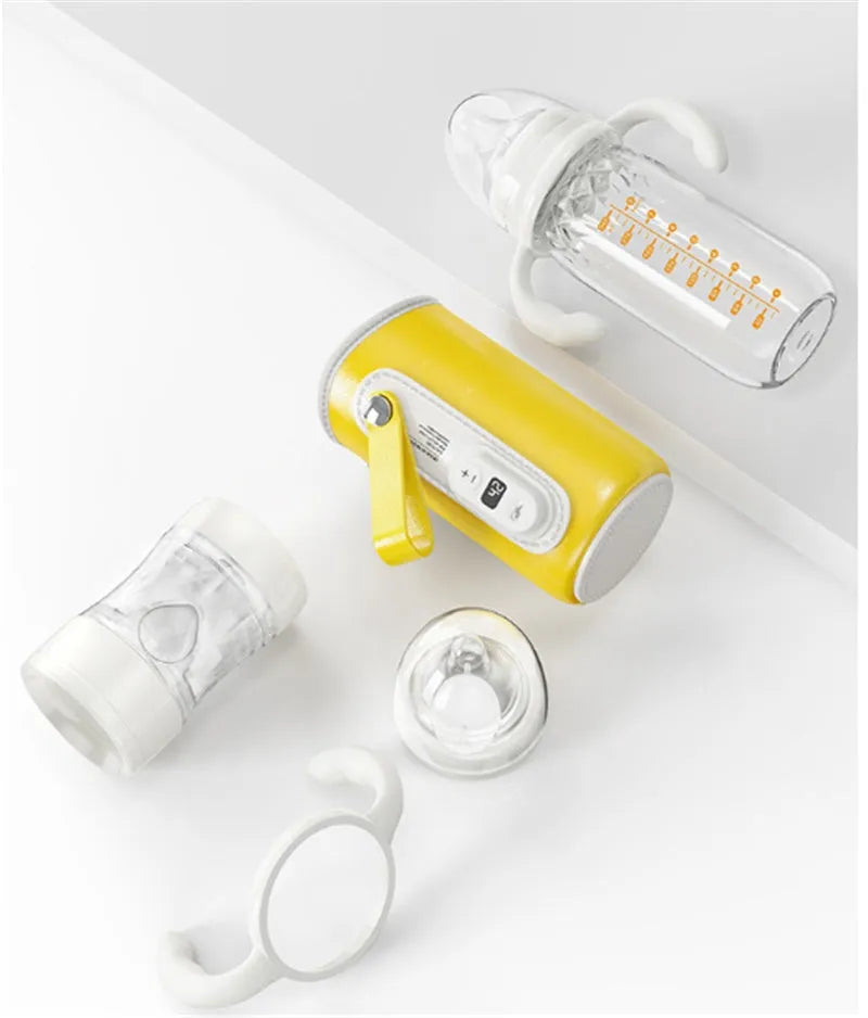 Newborn Baby's Heating And Insulation Milk Bottle Display Temperature Adjustment - Bellarte Enchanté Newborn Baby's Heating And Insulation Milk Bottle Display Temperature Adjustment