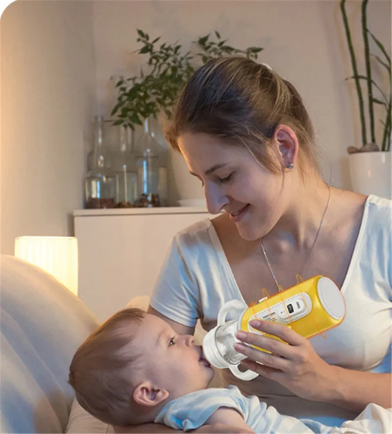 Newborn Baby's Heating And Insulation Milk Bottle Display Temperature Adjustment - Bellarte Enchanté Newborn Baby's Heating And Insulation Milk Bottle Display Temperature Adjustment