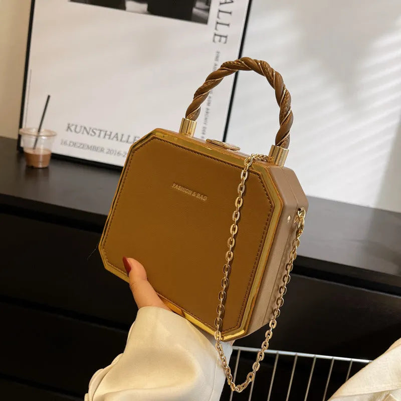 Niche Design Chain Bag Fashion One Shoulder Tote Box Bag - Bellarte Enchanté Niche Design Chain Bag Fashion One Shoulder Tote Box Bag