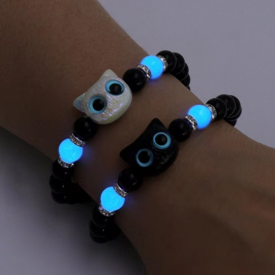 Night Luminous Original Cute Cheese Cute Kitty Bracelet - Bellarte Enchanté Night Luminous Original Cute Cheese Cute Kitty Bracelet