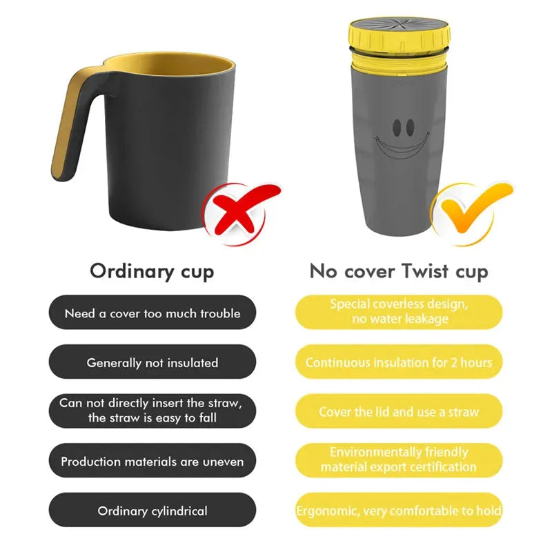 No Cover Twist Cup Travel Cup Double Insulation - Bellarte Enchanté No Cover Twist Cup Travel Cup Double Insulation