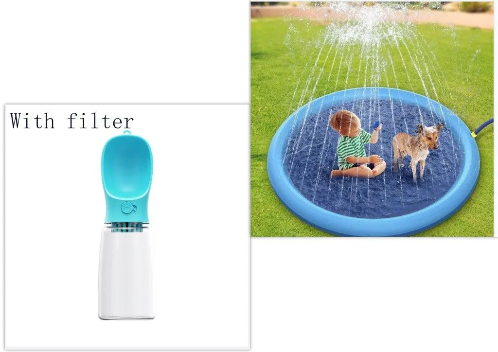 Non-Slip Splash Pad For Kids And Pet Dog Pool Summer Outdoor Water Toys - Bellarte Enchanté Non-Slip Splash Pad For Kids And Pet Dog Pool Summer Outdoor Water Toys