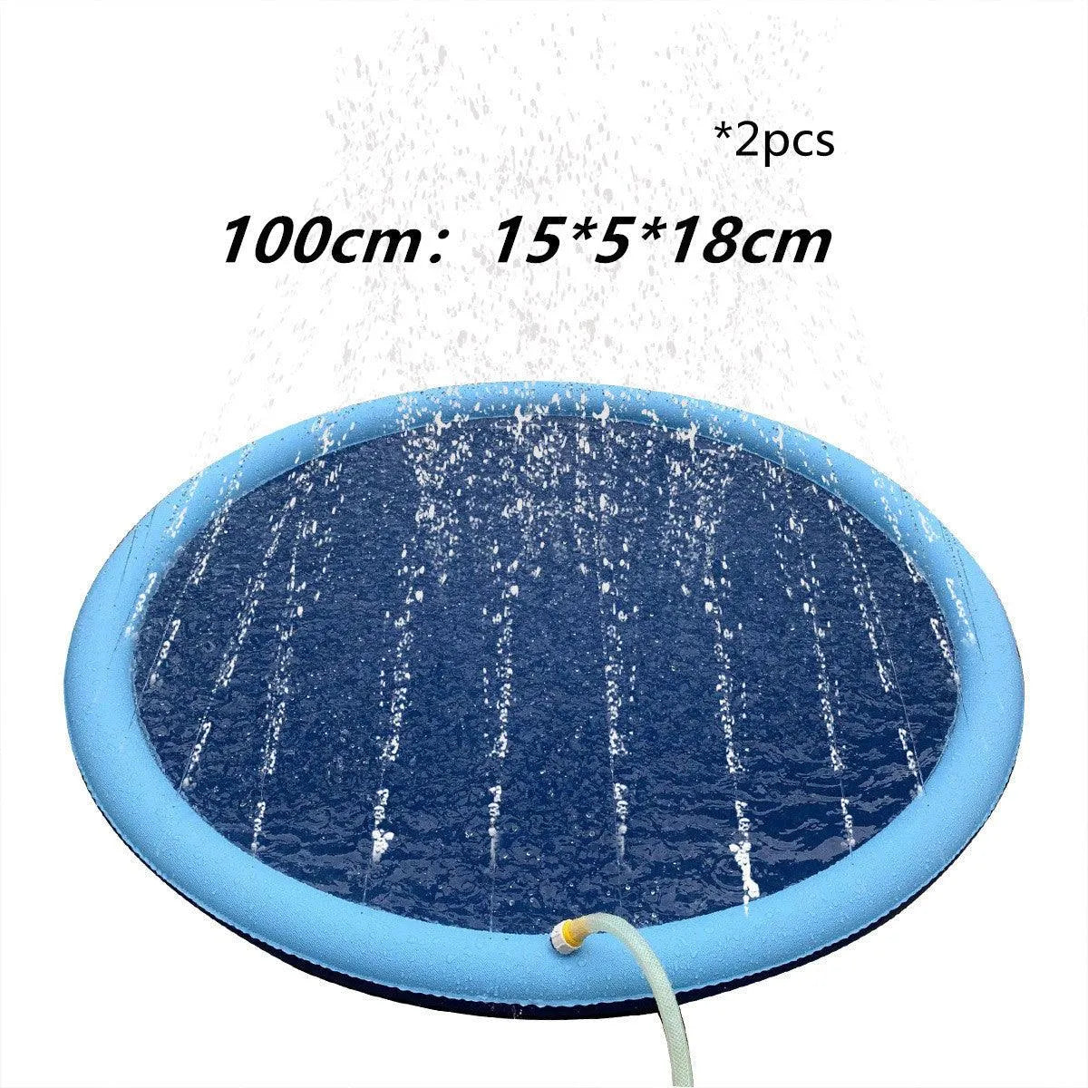 Non-Slip Splash Pad For Kids And Pet Dog Pool Summer Outdoor Water Toys - Bellarte Enchanté Non-Slip Splash Pad For Kids And Pet Dog Pool Summer Outdoor Water Toys