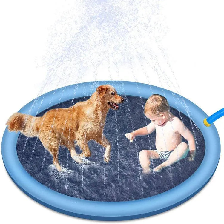 Non-Slip Splash Pad For Kids And Pet Dog Pool Summer Outdoor Water Toys - Bellarte Enchanté Non-Slip Splash Pad For Kids And Pet Dog Pool Summer Outdoor Water Toys