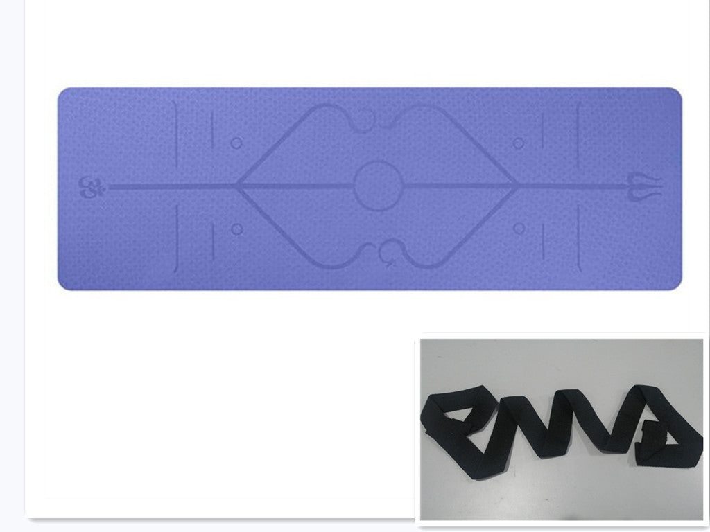 Non Slip TPE Yoga Mat Position Line Beginner - Bellarte Enchanté Non Slip TPE Yoga Mat Position Line Beginner