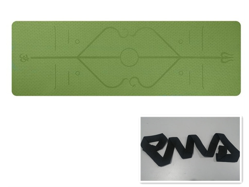 Non Slip TPE Yoga Mat Position Line Beginner - Bellarte Enchanté Non Slip TPE Yoga Mat Position Line Beginner
