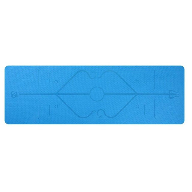 Non Slip TPE Yoga Mat Position Line Beginner - Bellarte Enchanté Non Slip TPE Yoga Mat Position Line Beginner