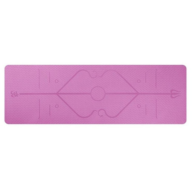 Non Slip TPE Yoga Mat Position Line Beginner - Bellarte Enchanté Non Slip TPE Yoga Mat Position Line Beginner