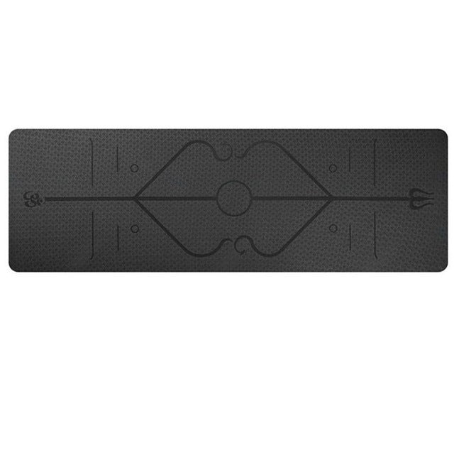 Non Slip TPE Yoga Mat Position Line Beginner - Bellarte Enchanté Non Slip TPE Yoga Mat Position Line Beginner