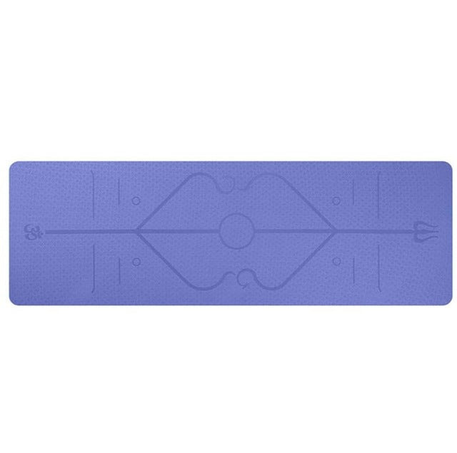 Non Slip TPE Yoga Mat Position Line Beginner - Bellarte Enchanté Non Slip TPE Yoga Mat Position Line Beginner