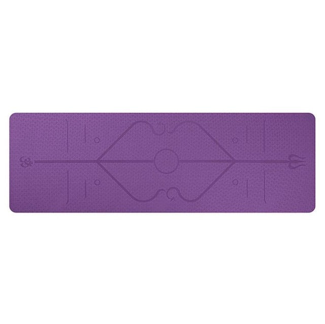 Non Slip TPE Yoga Mat Position Line Beginner - Bellarte Enchanté Non Slip TPE Yoga Mat Position Line Beginner