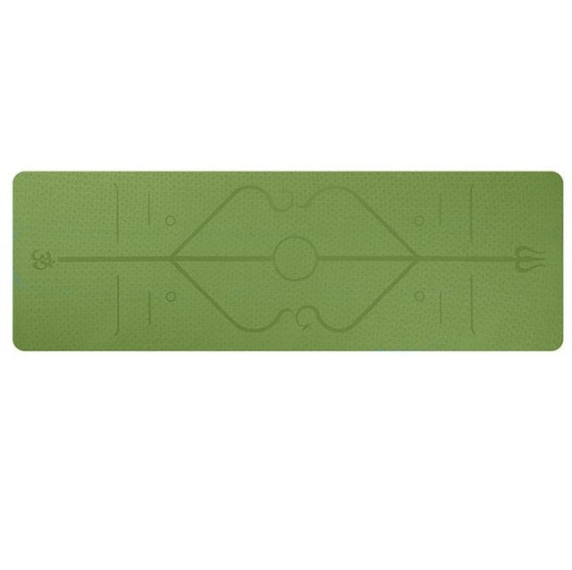Non Slip TPE Yoga Mat Position Line Beginner - Bellarte Enchanté Non Slip TPE Yoga Mat Position Line Beginner
