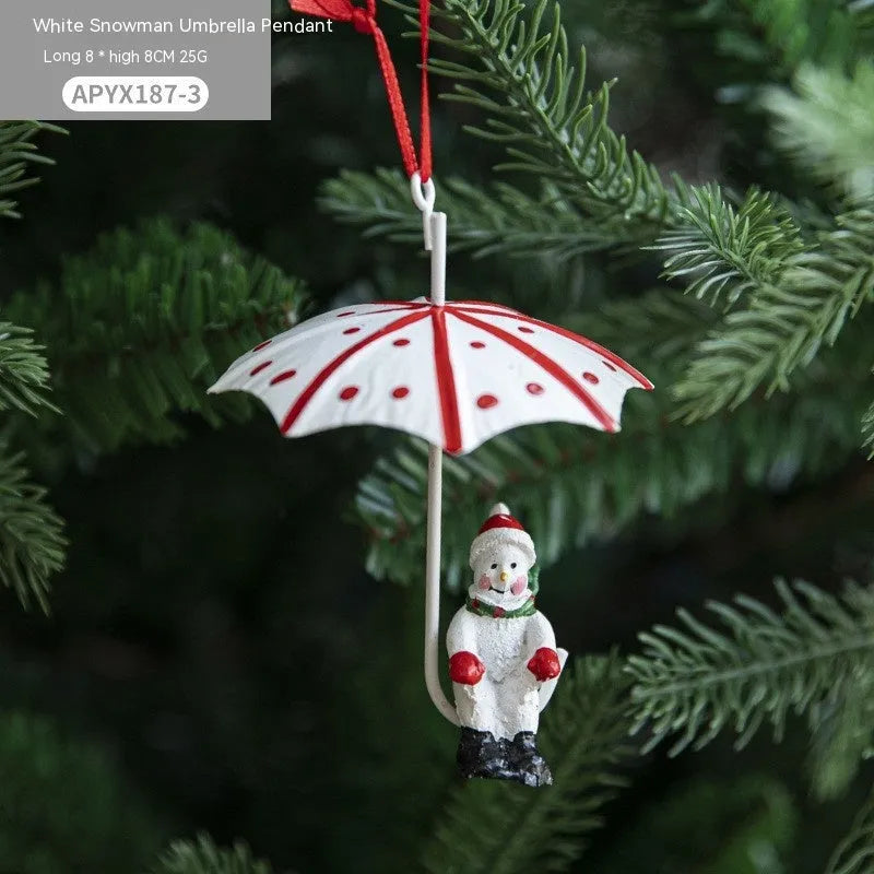 Nordic Iron Christmas Hot Air Balloon Parachute Pendant Creative Decorations Tree Charms Hangings - Bellarte Enchanté Nordic Iron Christmas Hot Air Balloon Parachute Pendant Creative Decorations Tree Charms Hangings