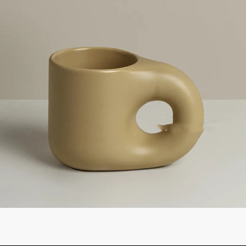 Nordic Minimalist Ceramic Mug Fat Mug Set - Bellarte Enchanté Nordic Minimalist Ceramic Mug Fat Mug Set