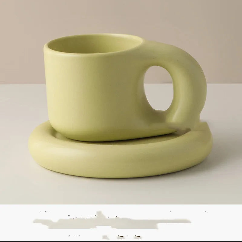 Nordic Minimalist Ceramic Mug Fat Mug Set - Bellarte Enchanté Nordic Minimalist Ceramic Mug Fat Mug Set