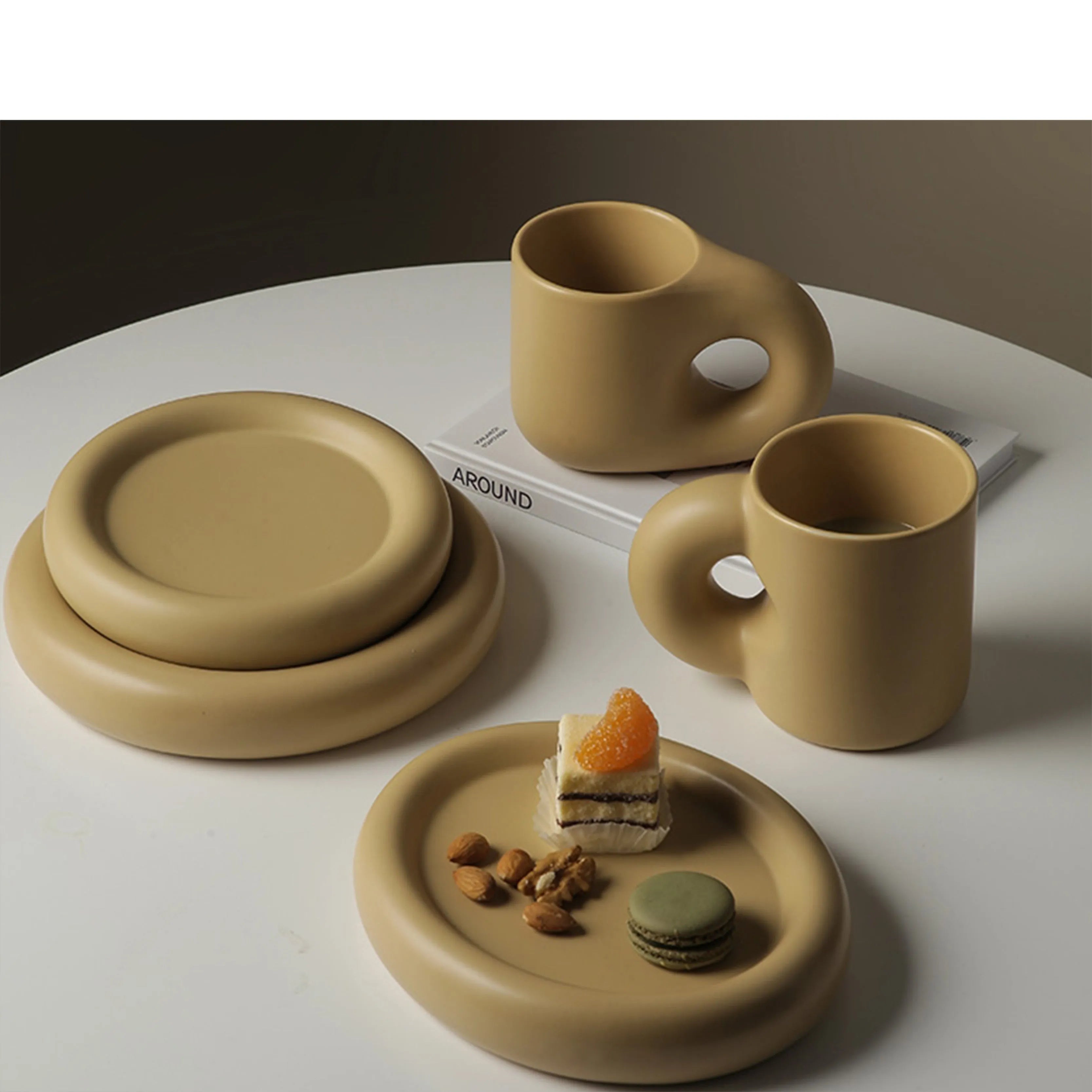 Nordic Minimalist Ceramic Mug Fat Mug Set - Bellarte Enchanté Nordic Minimalist Ceramic Mug Fat Mug Set