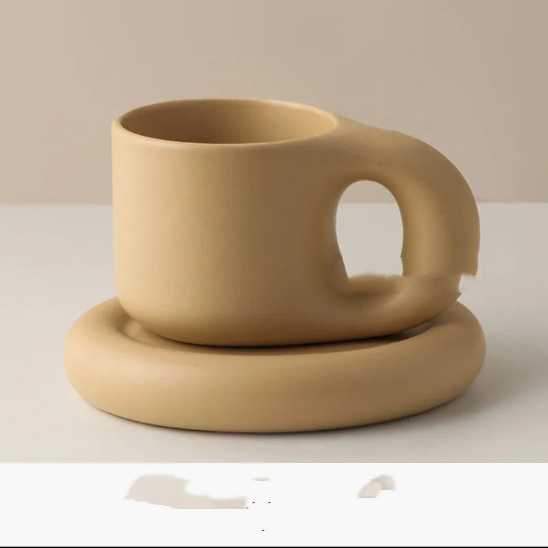 Nordic Minimalist Ceramic Mug Fat Mug Set - Bellarte Enchanté Nordic Minimalist Ceramic Mug Fat Mug Set