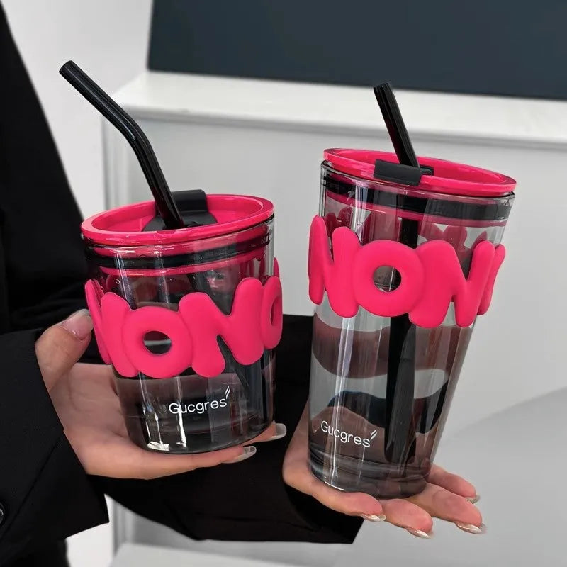 Northern Lights Personality Affordable Luxury Rose Red Set Portable Coffee Cup - Bellarte Enchanté Northern Lights Personality Affordable Luxury Rose Red Set Portable Coffee Cup