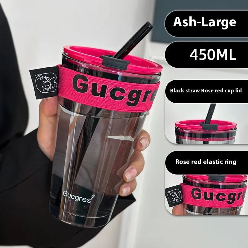 Northern Lights Personality Affordable Luxury Rose Red Set Portable Coffee Cup - Bellarte Enchanté Northern Lights Personality Affordable Luxury Rose Red Set Portable Coffee Cup