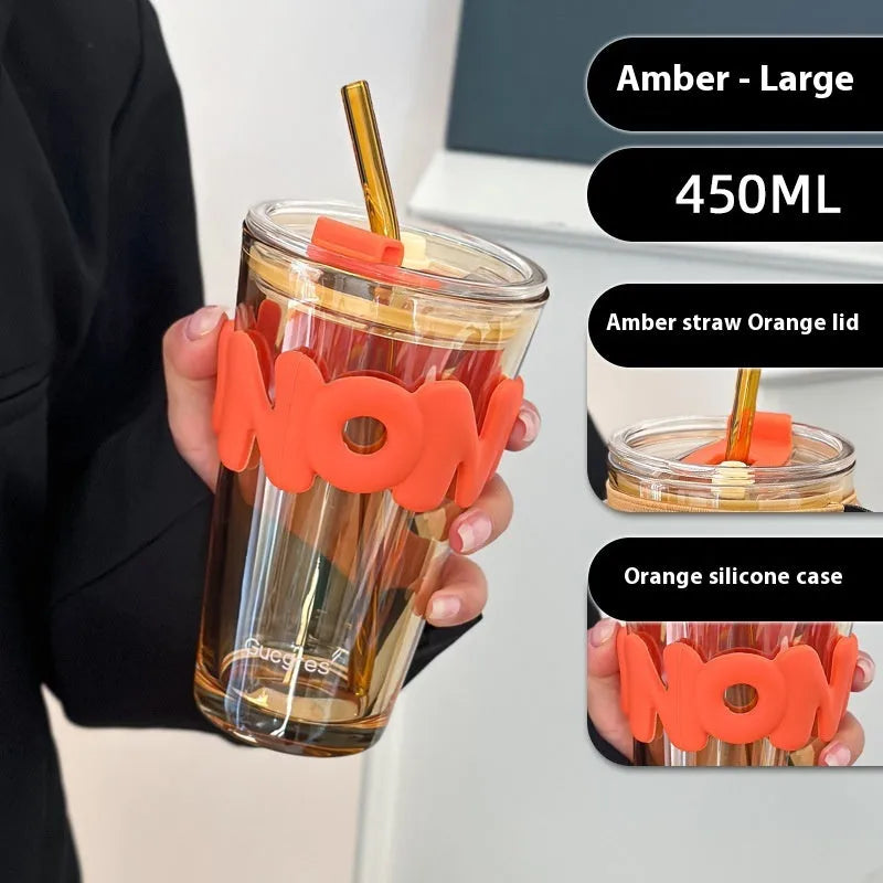 Northern Lights Personality Affordable Luxury Rose Red Set Portable Coffee Cup - Bellarte Enchanté Northern Lights Personality Affordable Luxury Rose Red Set Portable Coffee Cup
