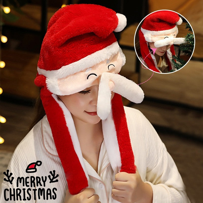 Novel Movable Christmas Hat Winter Cute Santa Claus Snowman Elk Hat - Bellarte Enchanté Novel Movable Christmas Hat Winter Cute Santa Claus Snowman Elk Hat
