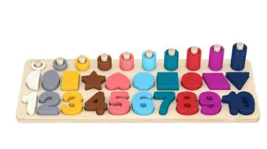Number puzzle logarithmic board building blocks - Bellarte Enchanté Number puzzle logarithmic board building blocks