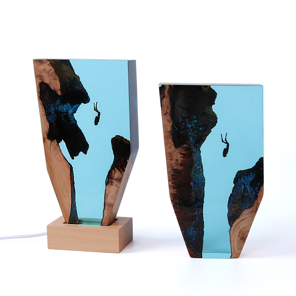 Ocean Cave Diver Tabletop Decoration - Bellarte Enchanté Ocean Cave Diver Tabletop Decoration