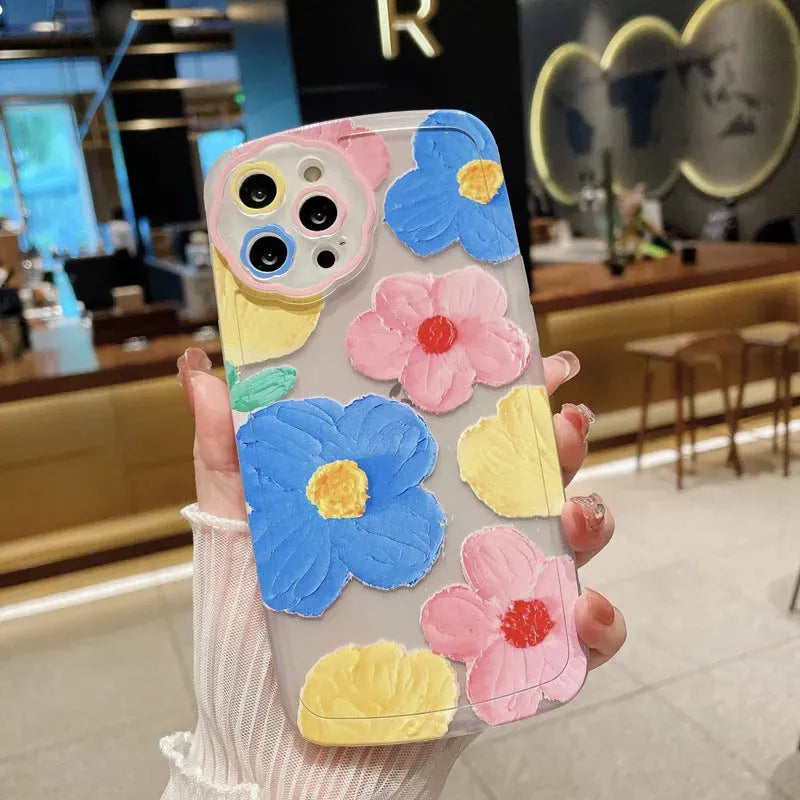 Oil Painting Flower Protective Phone Case - Bellarte Enchanté Oil Painting Flower Protective Phone Case