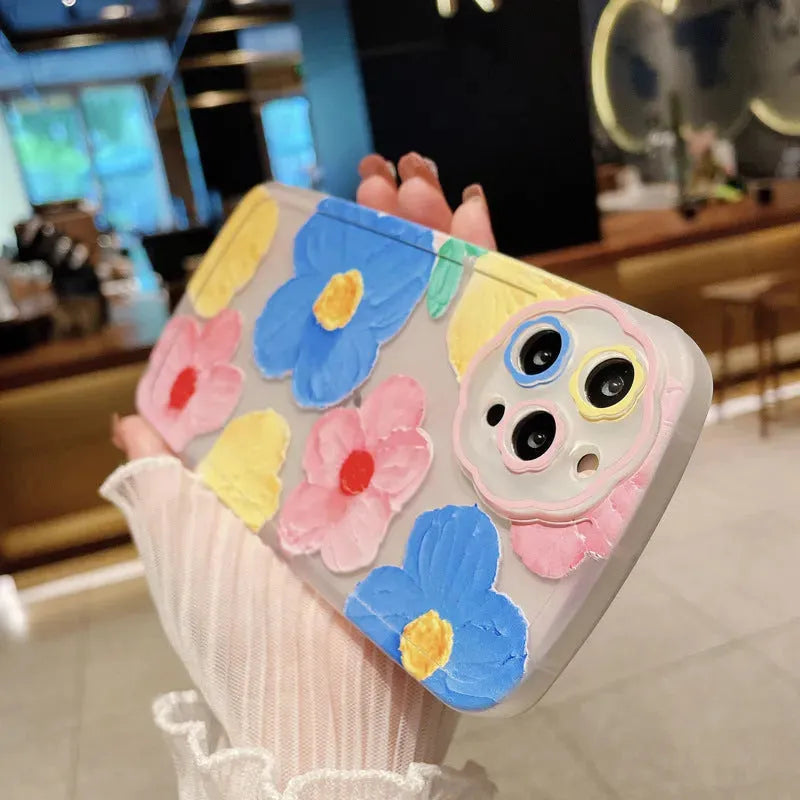 Oil Painting Flower Protective Phone Case - Bellarte Enchanté Oil Painting Flower Protective Phone Case