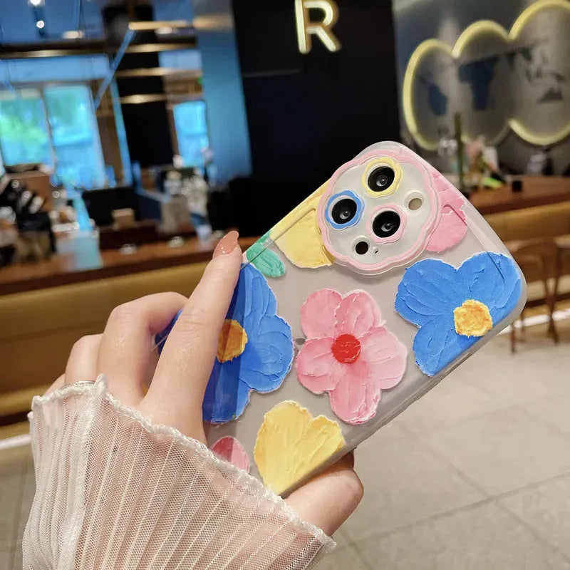 Oil Painting Flower Protective Phone Case - Bellarte Enchanté Oil Painting Flower Protective Phone Case