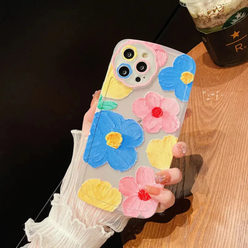 Oil Painting Flower Protective Phone Case - Bellarte Enchanté Oil Painting Flower Protective Phone Case
