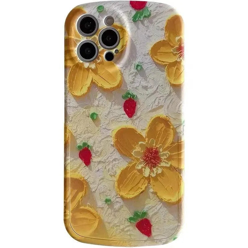 Oil Painting Yellow Flower Phone Case - Bellarte Enchanté Oil Painting Yellow Flower Phone Case