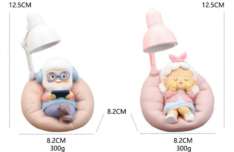 Old Man Lady Night Light Home Decoration Ornaments - Bellarte Enchanté Old Man Lady Night Light Home Decoration Ornaments
