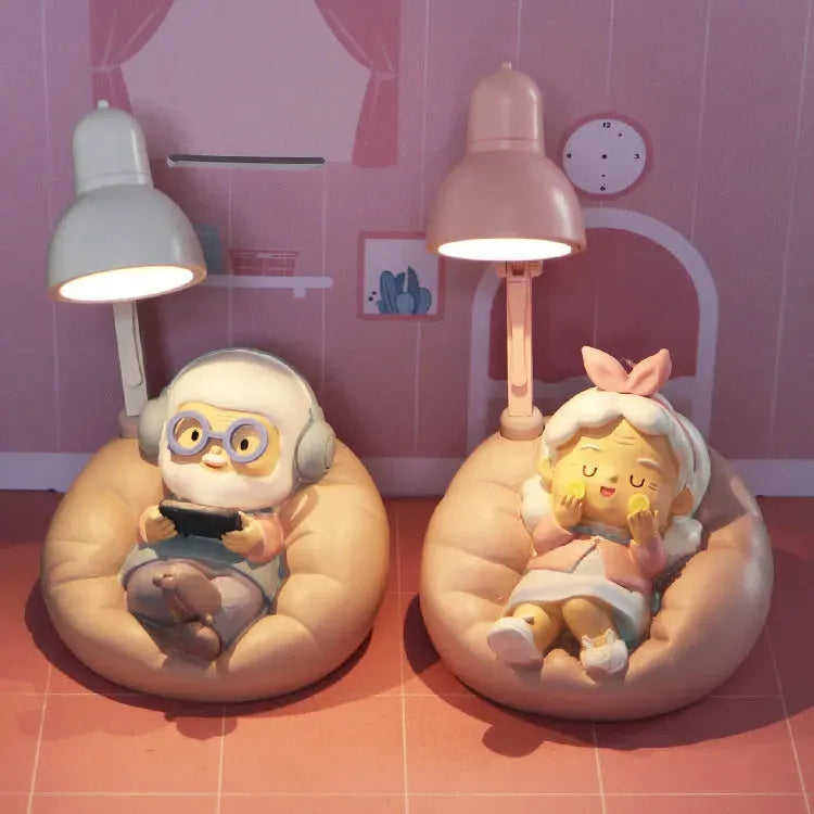 Old Man Lady Night Light Home Decoration Ornaments - Bellarte Enchanté Old Man Lady Night Light Home Decoration Ornaments