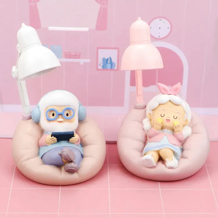 Old Man Lady Night Light Home Decoration Ornaments - Bellarte Enchanté Old Man Lady Night Light Home Decoration Ornaments