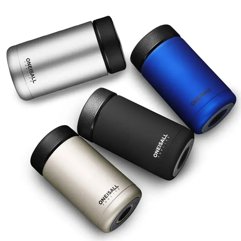 ONE IS ALL Men Gift Bottles 400ml Insulated Cup 304 Stainless Steel Mug Water Bottle Vacuum Flask Coffee Wine Mug - Bellarte Enchanté ONE IS ALL Men Gift Bottles 400ml Insulated Cup 304 Stainless Steel Mug Water Bottle Vacuum Flask Coffee Wine Mug