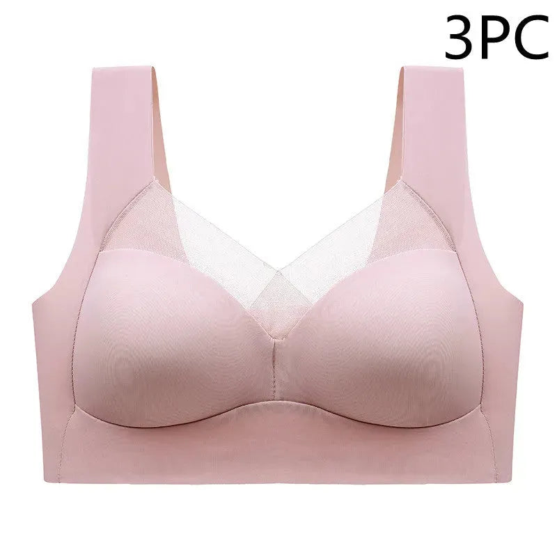 One-piece Fixed Cup Beauty Back Underwear Female Lace Back Shaping Safety Seamless - Bellarte Enchanté One-piece Fixed Cup Beauty Back Underwear Female Lace Back Shaping Safety Seamless