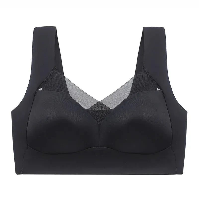 One-piece Fixed Cup Beauty Back Underwear Female Lace Back Shaping Safety Seamless - Bellarte Enchanté One-piece Fixed Cup Beauty Back Underwear Female Lace Back Shaping Safety Seamless