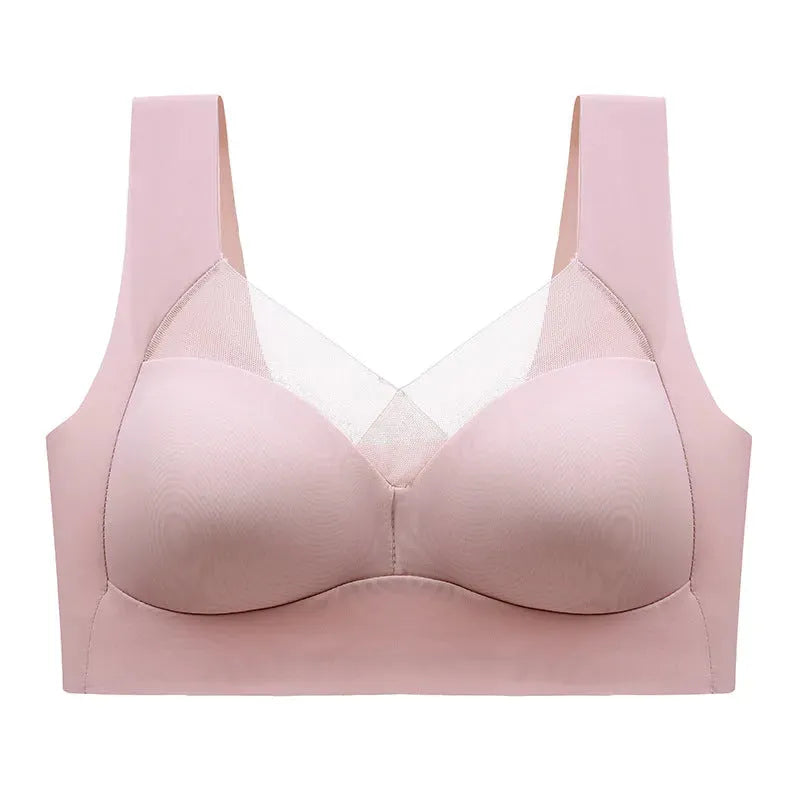 One-piece Fixed Cup Beauty Back Underwear Female Lace Back Shaping Safety Seamless - Bellarte Enchanté One-piece Fixed Cup Beauty Back Underwear Female Lace Back Shaping Safety Seamless