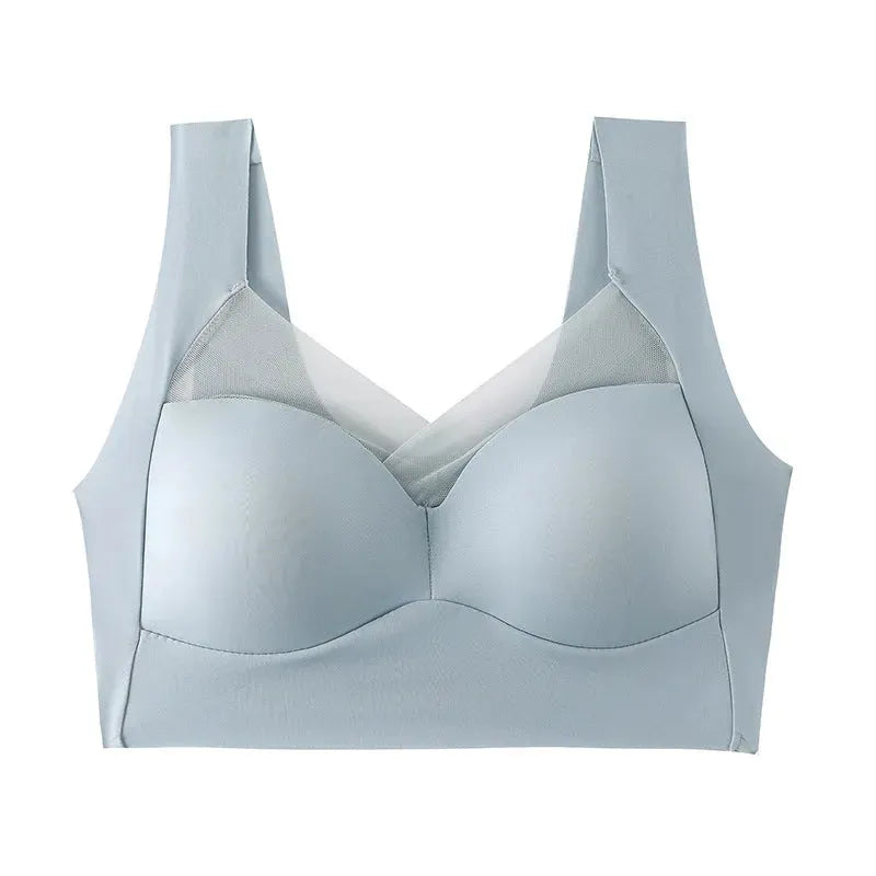 One-piece Fixed Cup Beauty Back Underwear Female Lace Back Shaping Safety Seamless - Bellarte Enchanté One-piece Fixed Cup Beauty Back Underwear Female Lace Back Shaping Safety Seamless