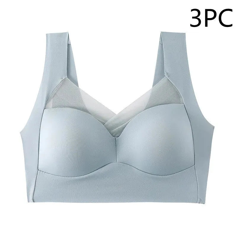 One-piece Fixed Cup Beauty Back Underwear Female Lace Back Shaping Safety Seamless - Bellarte Enchanté One-piece Fixed Cup Beauty Back Underwear Female Lace Back Shaping Safety Seamless